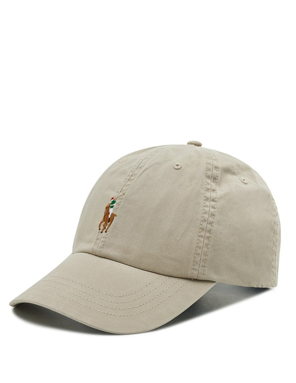 Gorra Polo Ralph Lauren Classic con Logo Bordado Beige Unisex