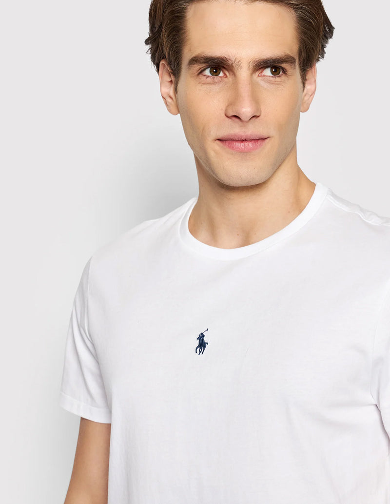 Camiseta Polo Ralph Lauren Chest Logo Blanca Hombre