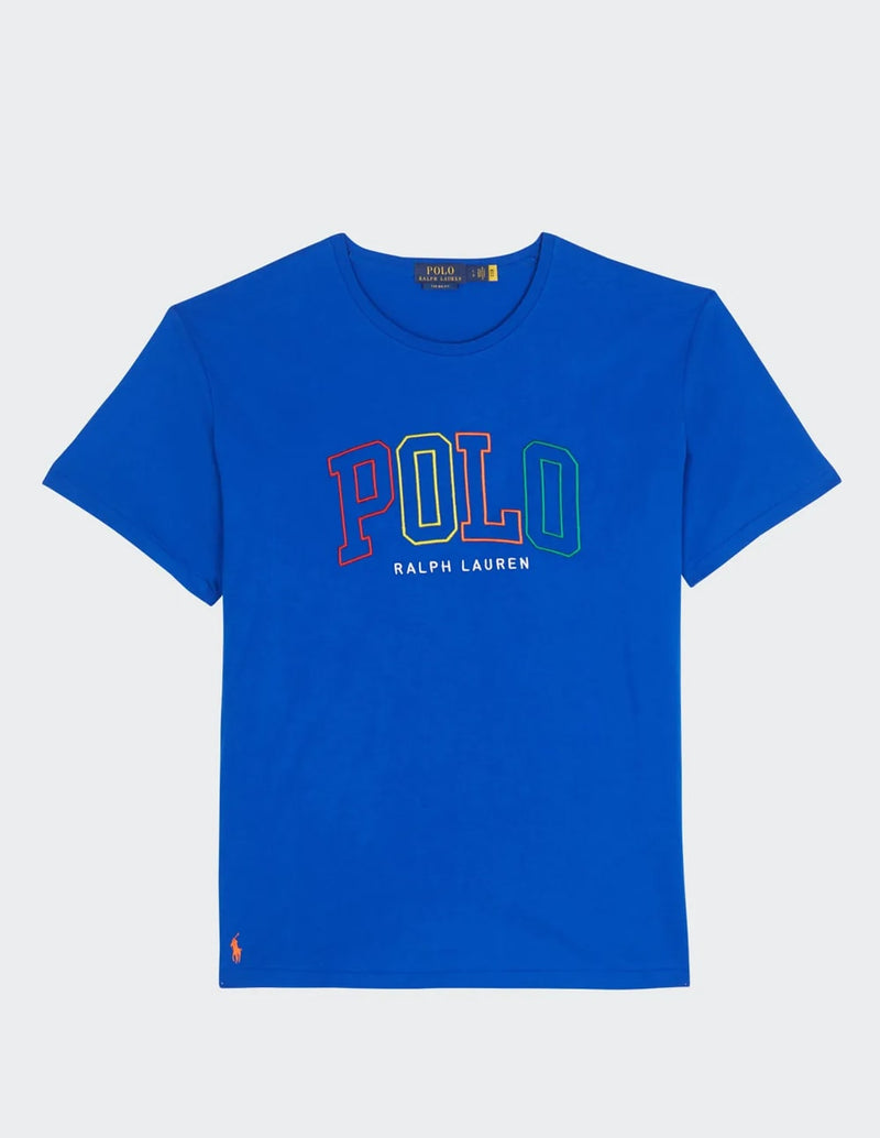 Camiseta Polo Ralph Lauren con Logo Azul Hombre