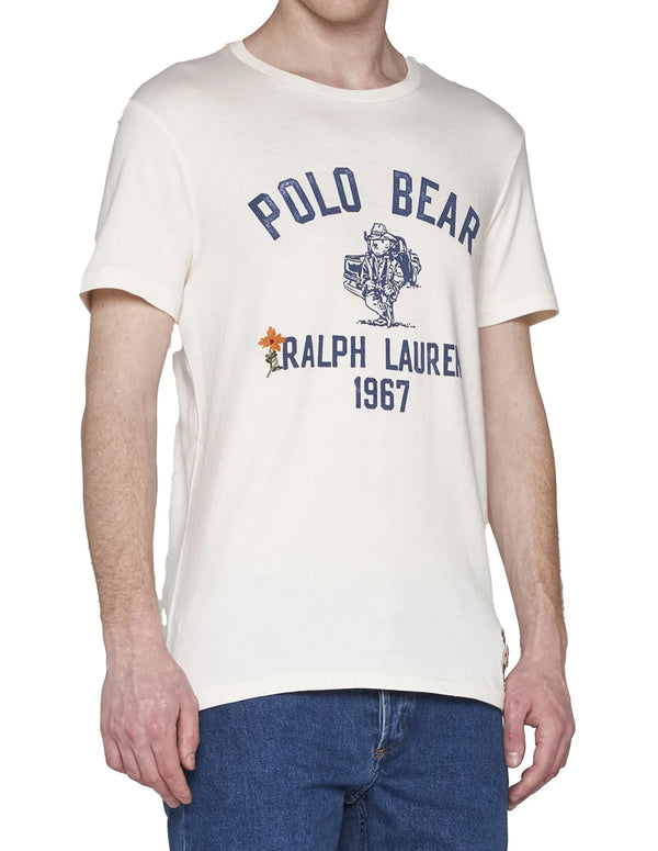 Camiseta Polo Ralph Lauren Polo Bear Blanca Hombre