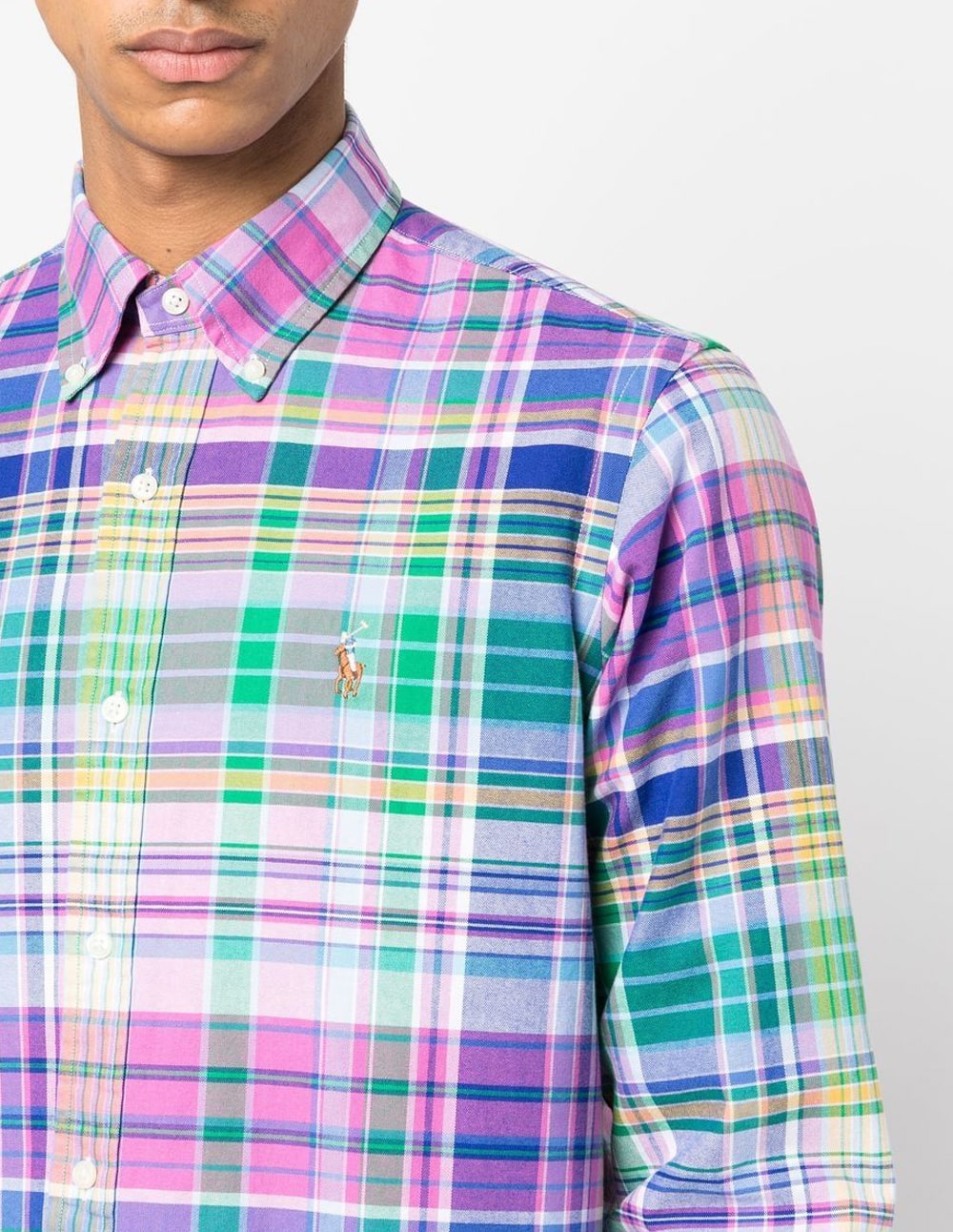 【Louren】standcollar check all in one Polo Ralph Lauren Multi Check Shirt | Menswear Online