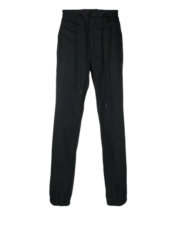 Versace Jeans Couture Trousers with Logo Patch Black Men