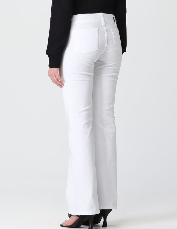 Versace Jeans Couture Flared White Women's Trousers