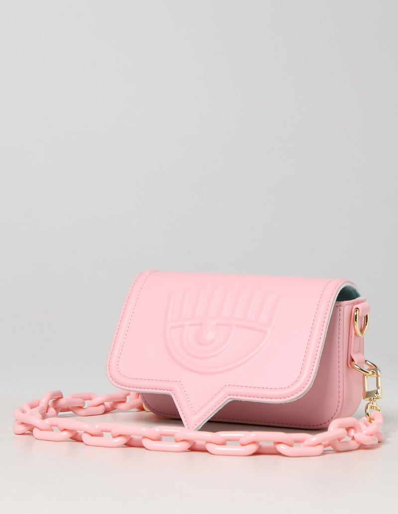 Chiara Ferragni Mini Bag with Pink Logo Woman 18 x 10 x 5