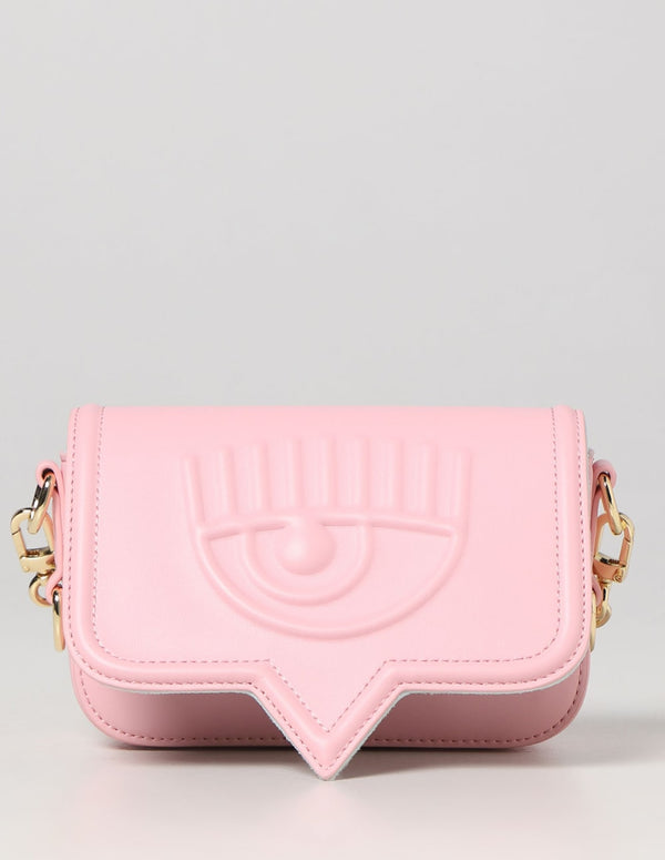 Chiara Ferragni Mini Bag with Pink Logo Woman 18 x 10 x 5