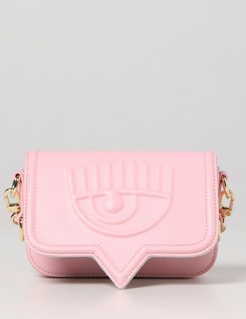 Chiara Ferragni Mini Bag with Pink Logo Woman 18 x 10 x 5