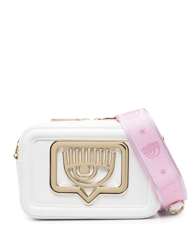 Chiara Ferragni Shoulder Bag with White Logo Woman 19 x 12 x 8