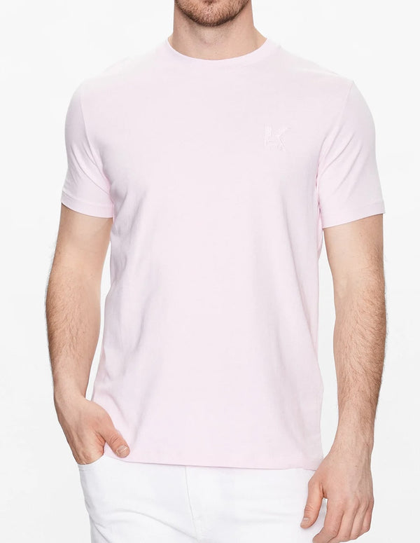 Camiseta Karl Lagerfeld con Logo Rosa Hombre