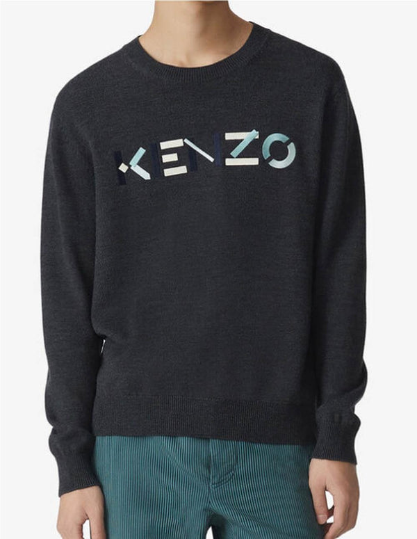 Wool Sweater Kenzo Gray Man