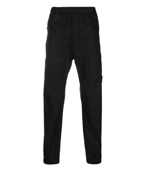 Stone Island Logo Patch Black Men's Pants