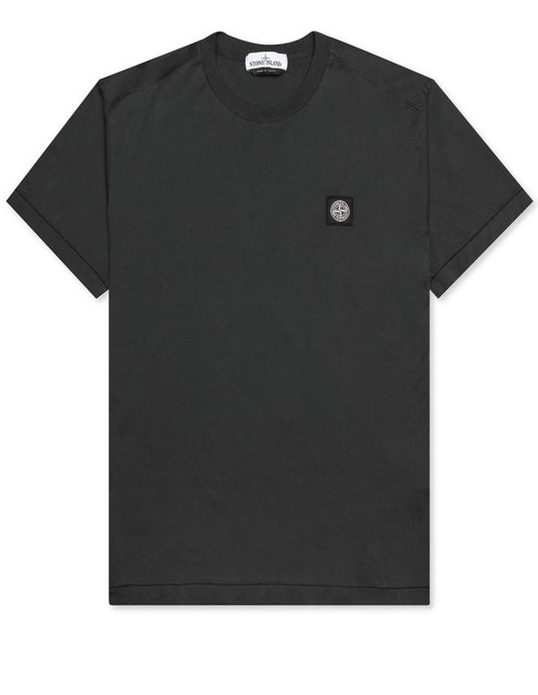 Camiseta Stone Island Logo Pequeño Gris Oscuro Hombre