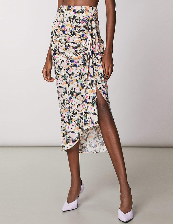 Falda Patrizia Pepe Estampada Multicolor Mujer