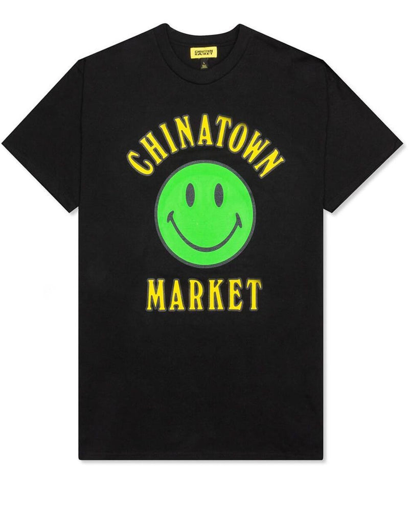 Camiseta Chinatown Market Smiley Negra Hombre