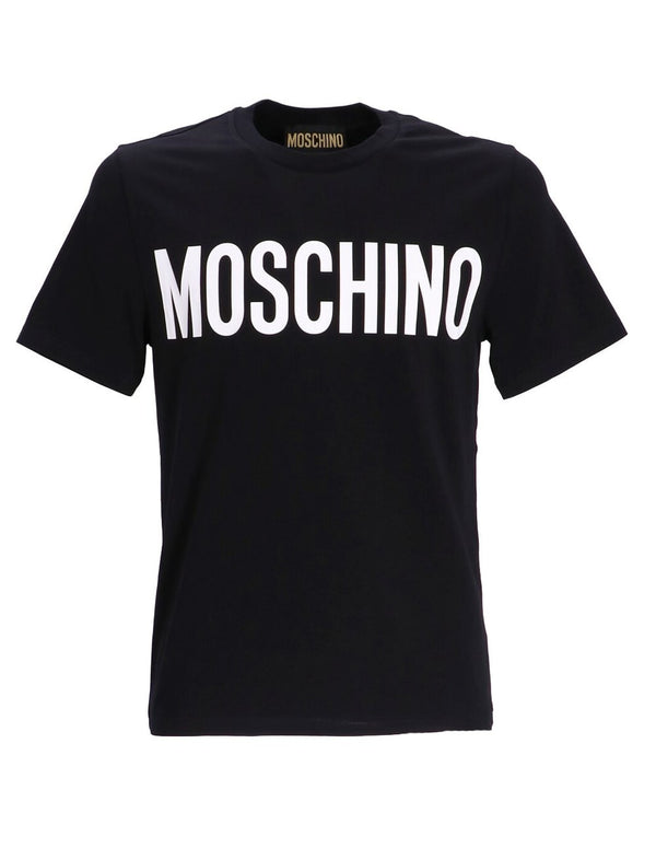 Camiseta Moschino Couture con Logo Negra Hombre