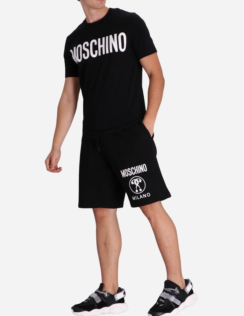 Camiseta Moschino Couture con Logo Negra Hombre