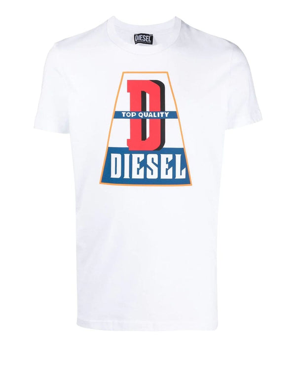 Camiseta DIESEL con Logo Blanca Hombre