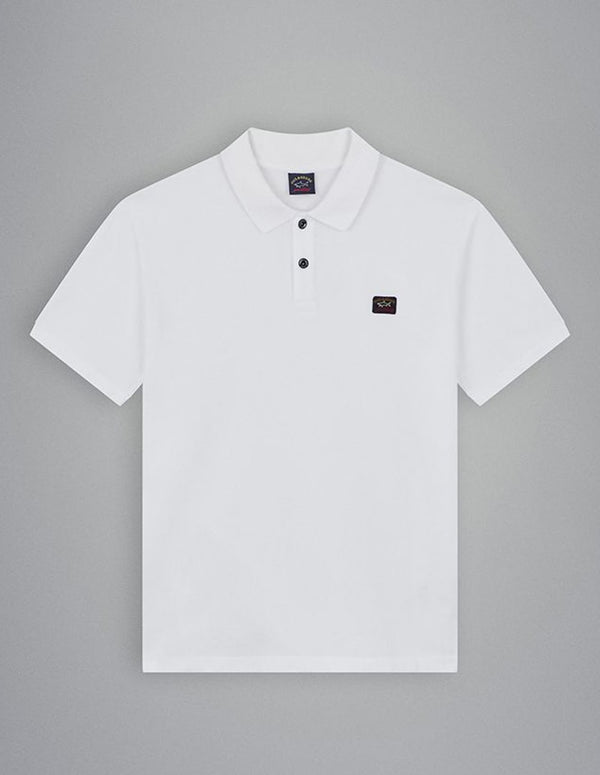 Paul &amp; Shark Organic Cotton Polo Shirt for Men White