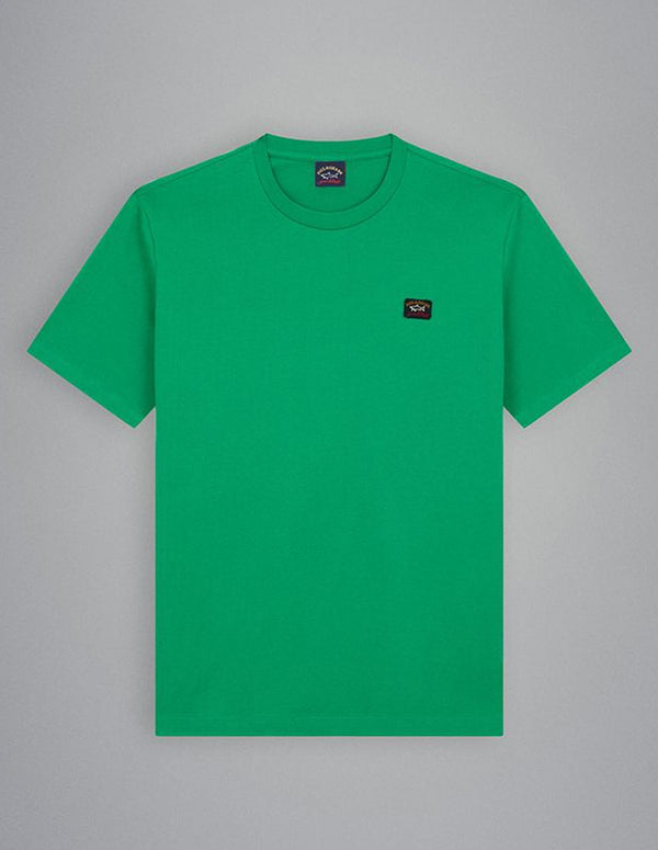 Camiseta Paul & Shark de Algodón Orgánico Verde Hombre