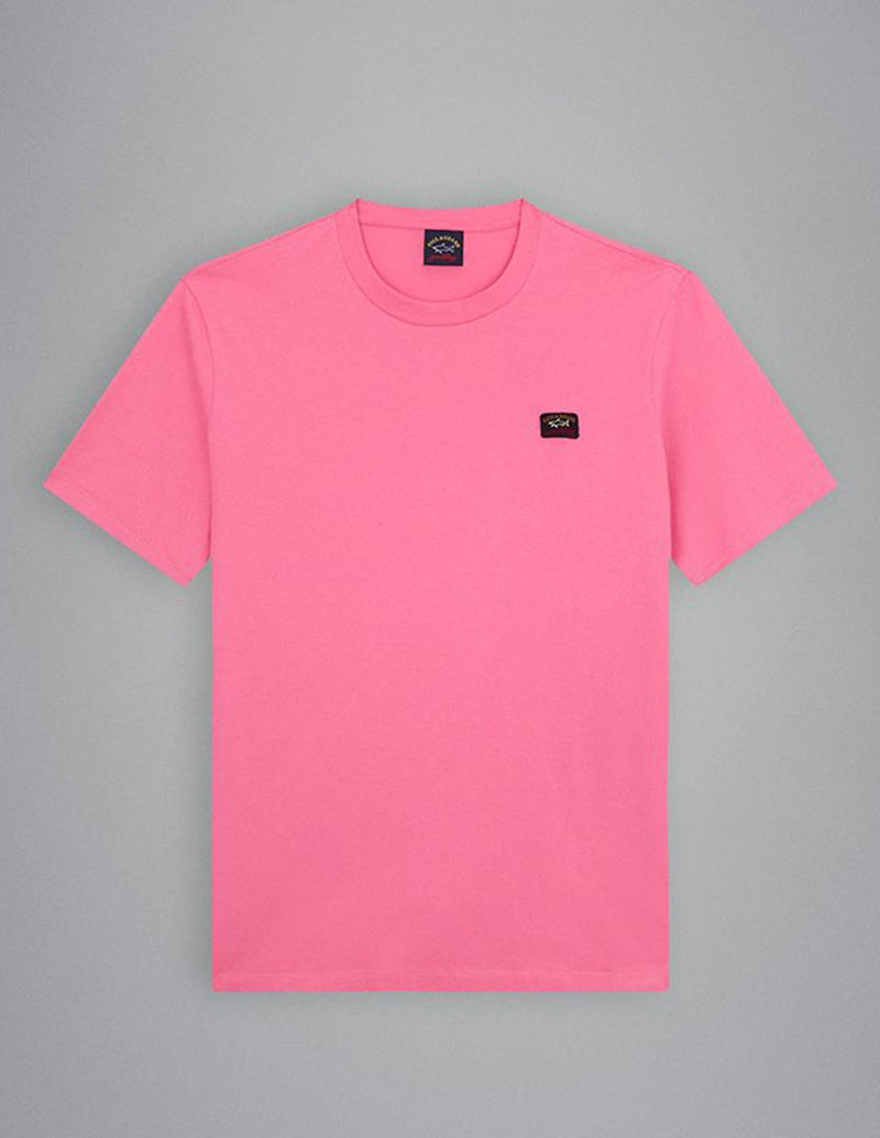 Camiseta Paul & Shark de Algodón Orgánico Rosa Hombre