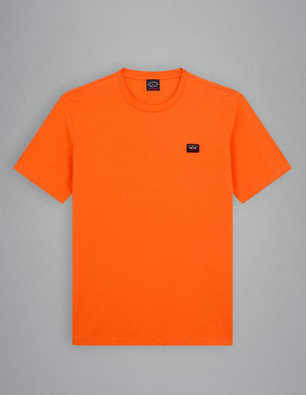 Camiseta Paul & Shark de Algodón Orgánico Naranja Hombre