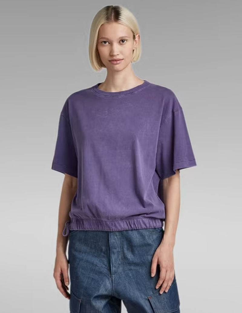 Camiseta G-Star Adjustable Loose Morada Mujer