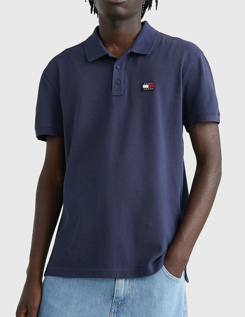 Tommy Jeans Polo Shirt with Blue Logo Patch for Man DM0DM16224-C87 | Buy  Online at Captain Sirocco – Capitan Siroco