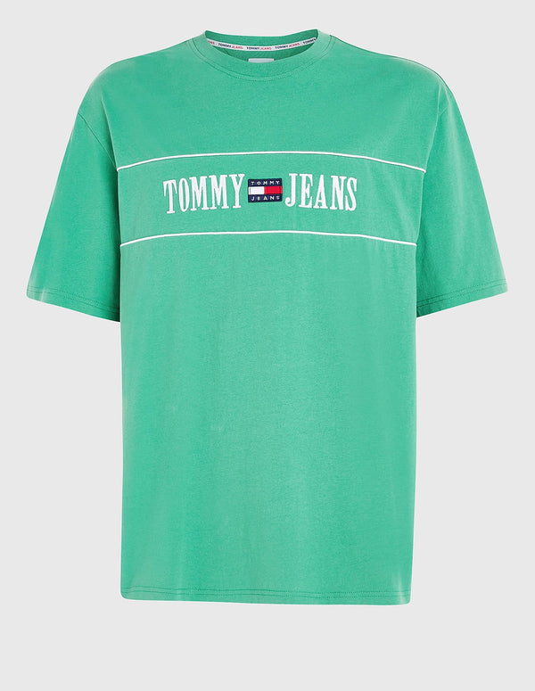Camiseta Tommy Jeans Archive con Logo Verde Hombre