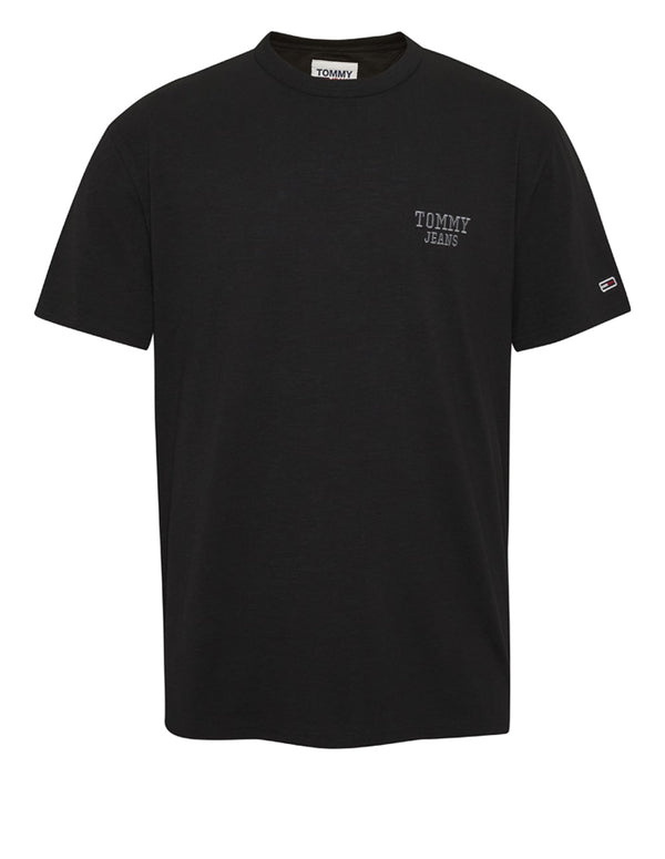 Camiseta Tommy Jeans con Logo Negro Hombre