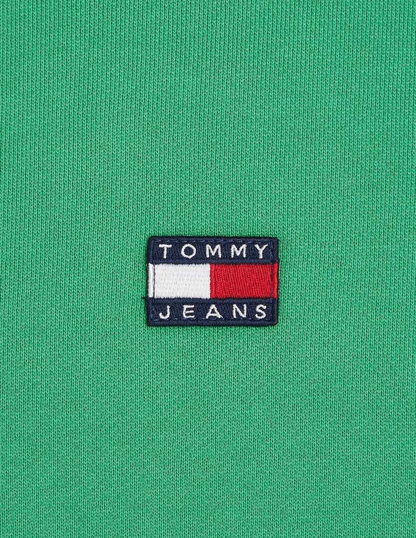 Sudadera Tommy Jeans con Parche Logo Verde Hombre