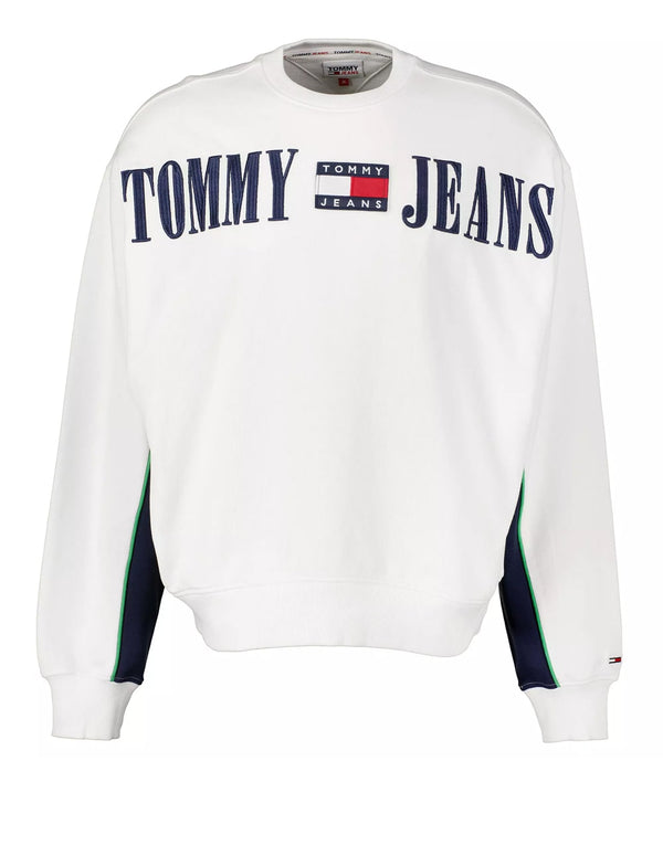 Sudadera Tommy Jeans Archive Blanca Hombre