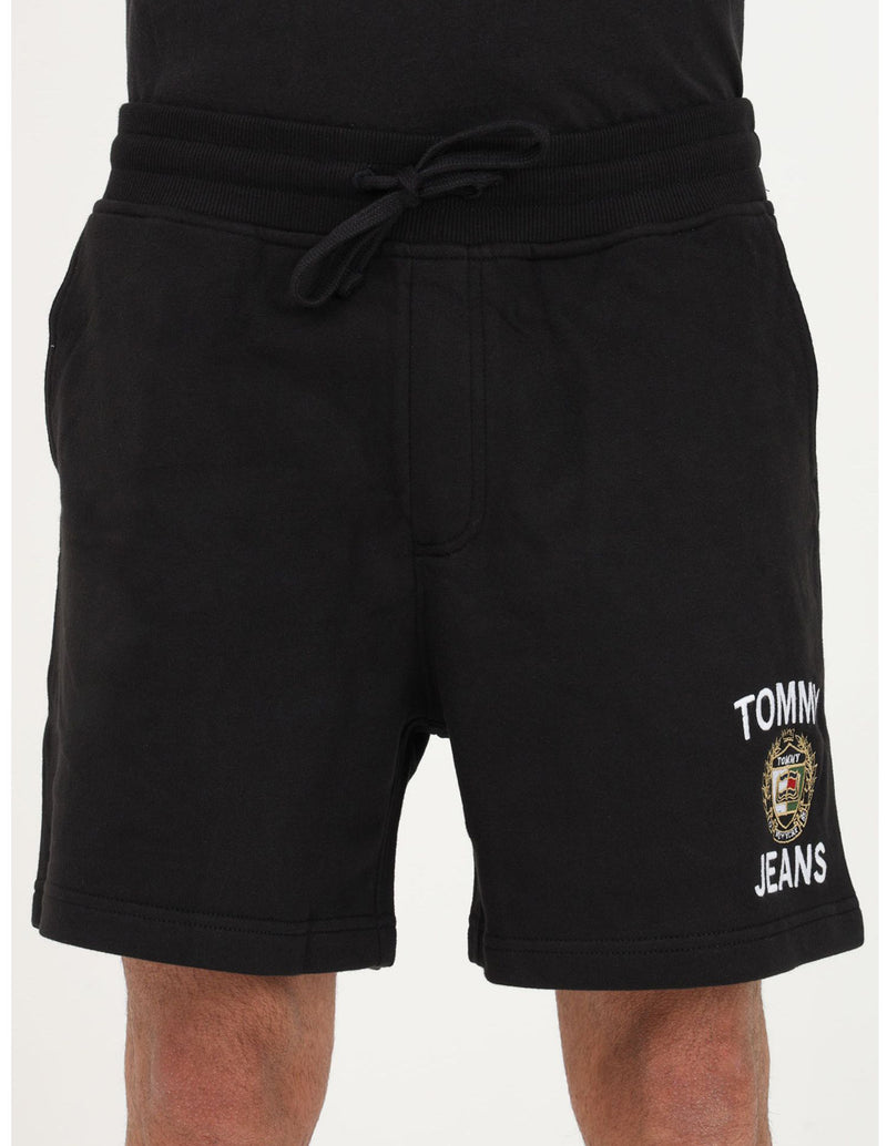 Pantalón Corto Tommy Jeans con Logo Negro Hombre