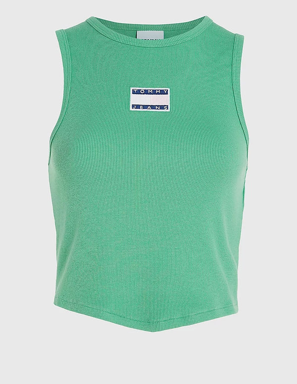 Top Tommy Jeans con Logo Verde Mujer