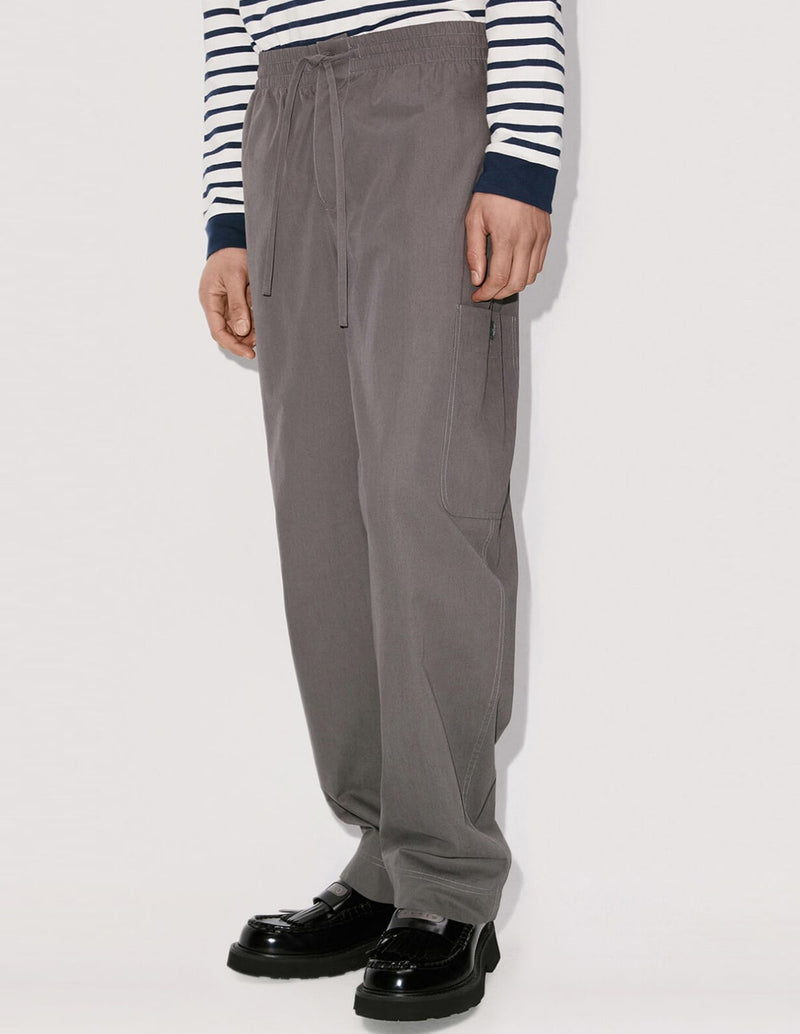 Kenzo Cargo Pants with Gray Logo Men