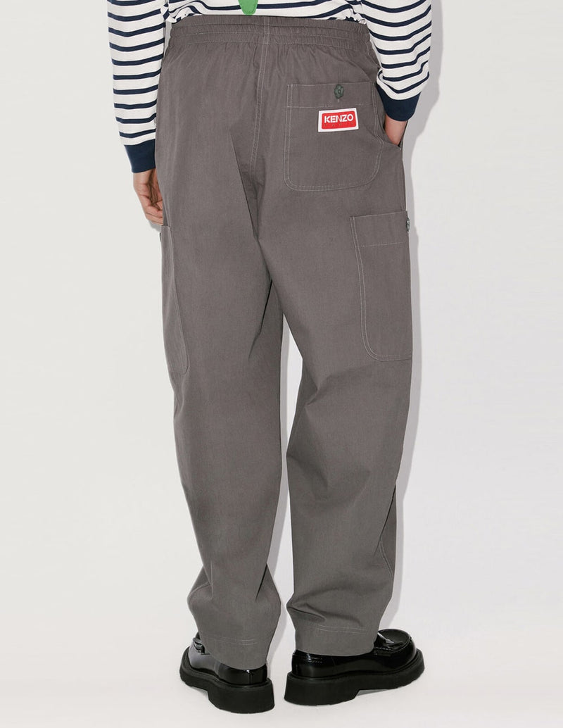Kenzo Cargo Pants with Gray Logo Men