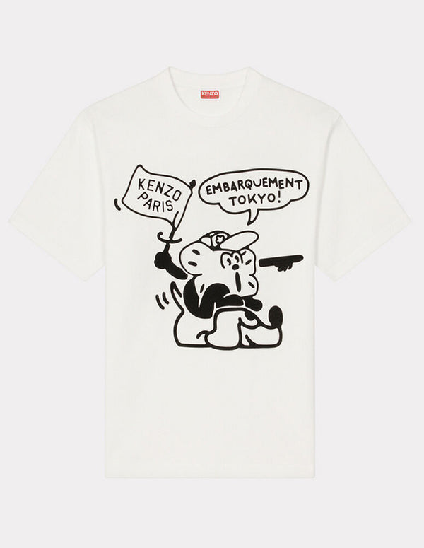 Camiseta Kenzo Boke Boy Travels Blanca Hombre