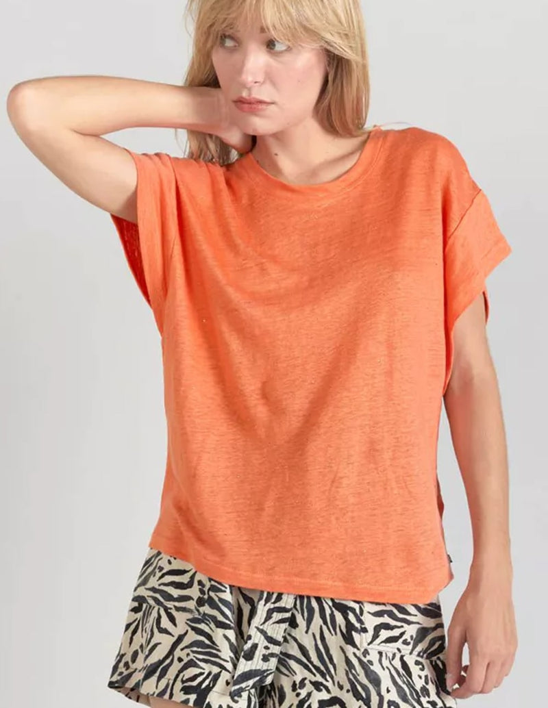 Top Le Temps des Cerises Overs Naranja Mujer