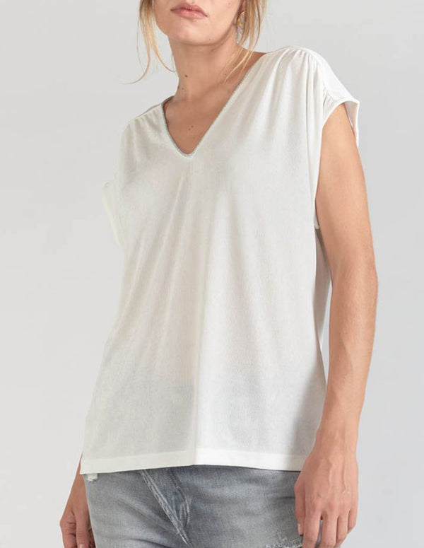 Top Le temps des Cerises Sidy Beige Mujer