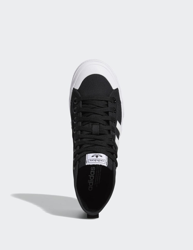 adidas Nizza Platform Mid Black &amp; White Womens