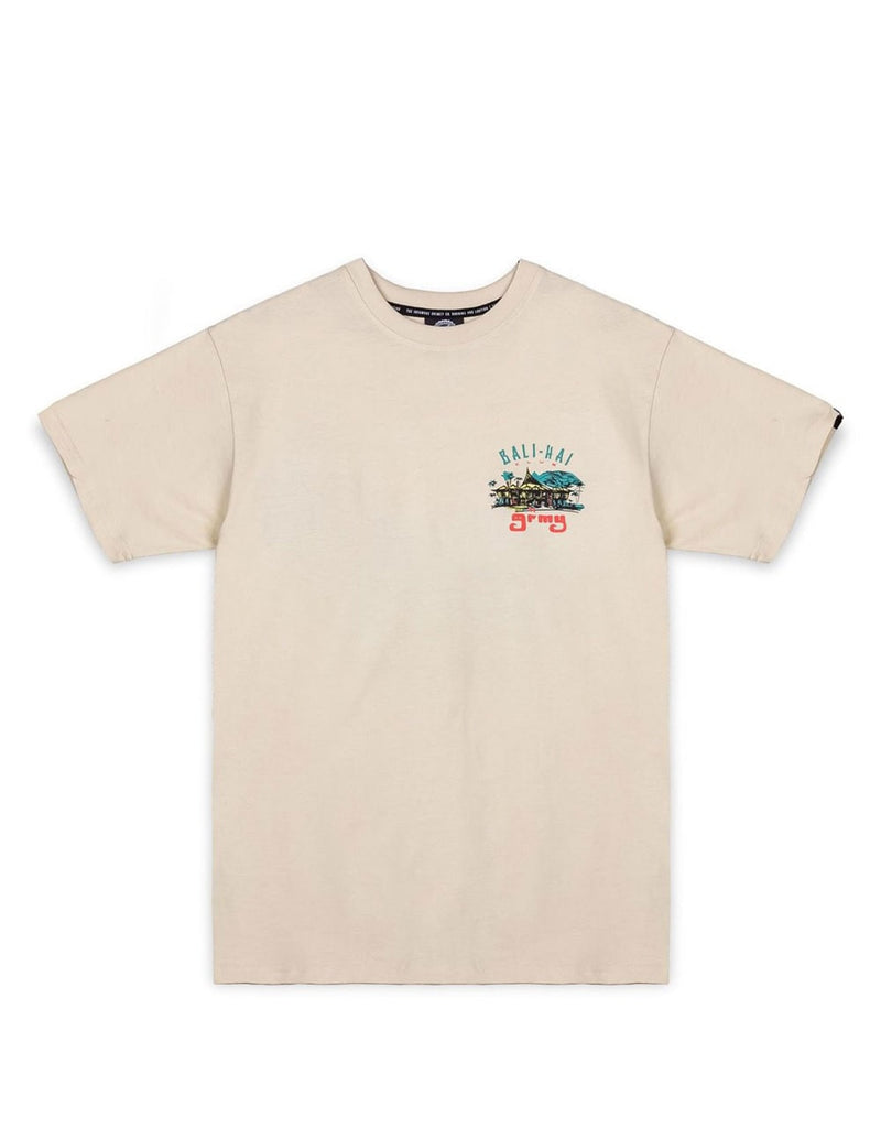 Camiseta Grimey The Bali-Hai Beige Hombre