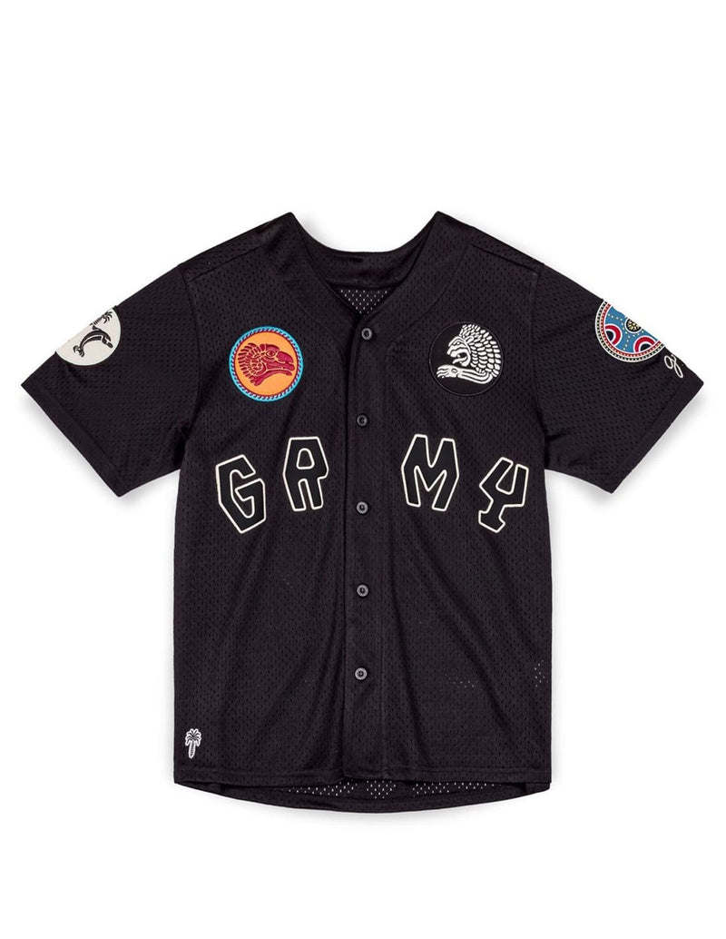 Camiseta Grimey The Clout Mesh Baseball Negra Hombre