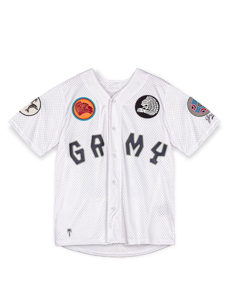 Camiseta Grimey The Clout Mesh Baseball Blanca Hombre