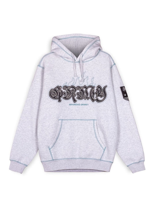 Sudadera con Capucha Grimey Fire Route Gris Unisex