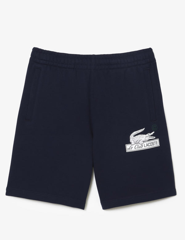 Pantalón Corto Lacoste de Algodón Ecológico Azul Marino Hombre