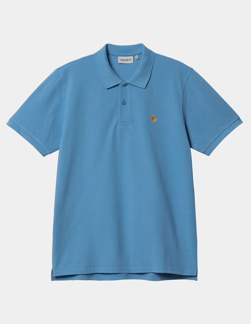 Carhartt WIP Chase Pique Blue Men's Polo