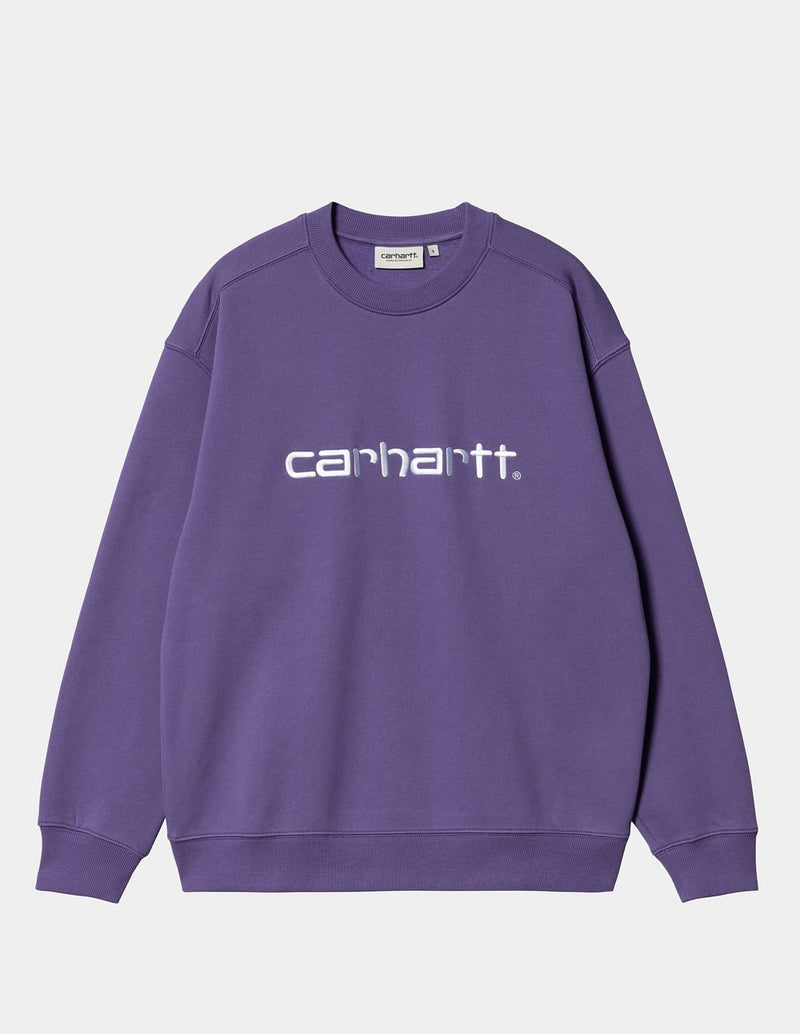 Carhartt WIP Sweatshirt with Logo Purple Women