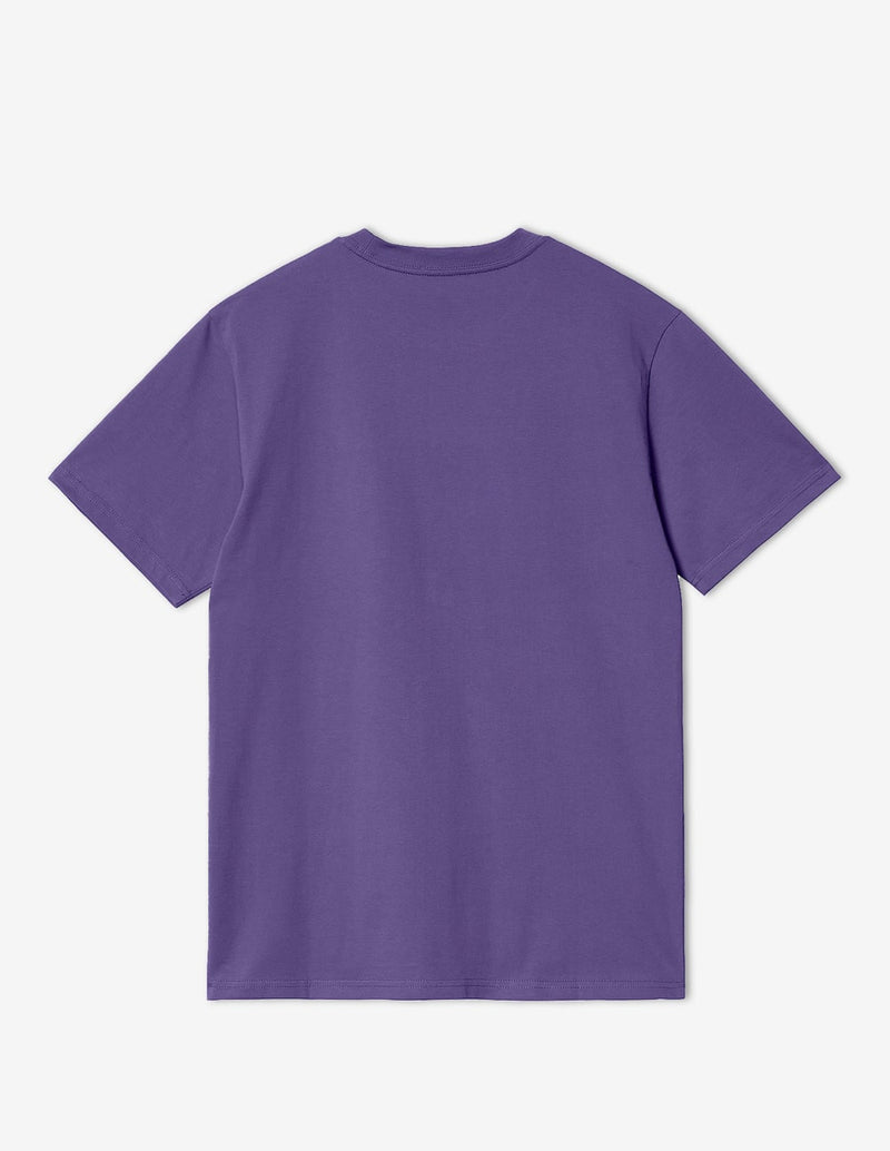 Camiseta Carhartt WIP con Logo Morada Mujer