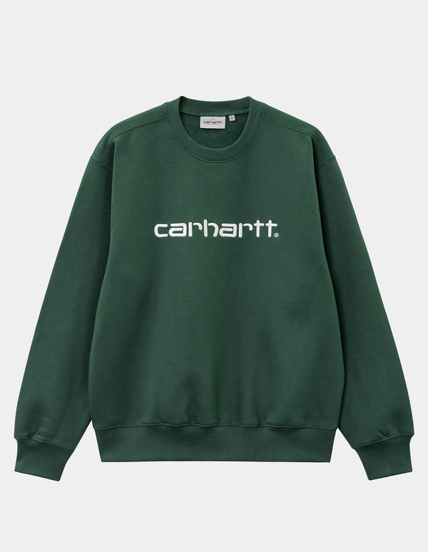 Carhartt WIP Sweatshirt with Green Logo Men