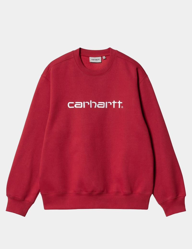 Sudadera Carhartt WIP con Logo Roja Hombre I030229-1FOXX ROJO