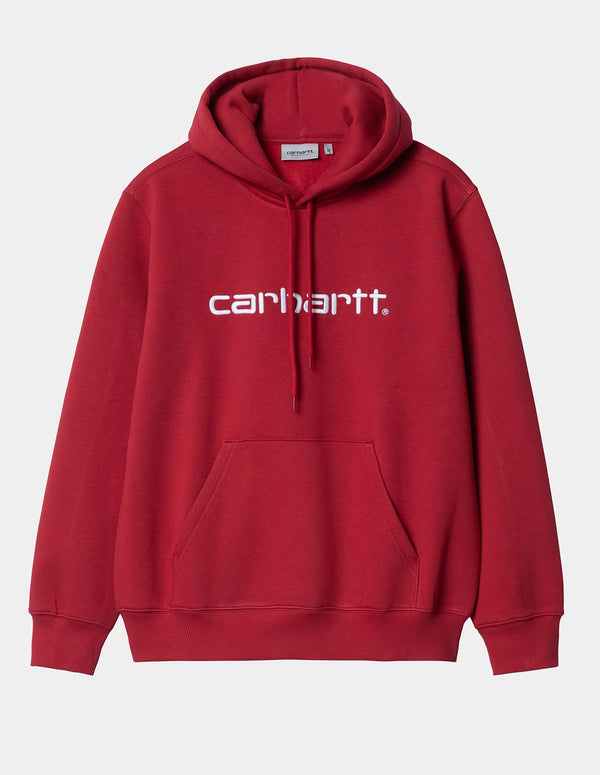 Carhartt WIP Logo Hoodie Red Men