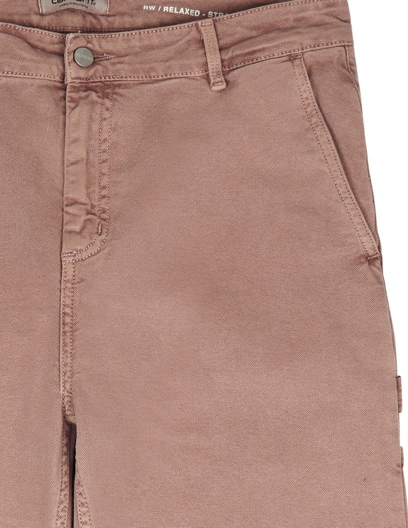 Pantalón Carhartt WIP Straight Pierce Marrón Mujer